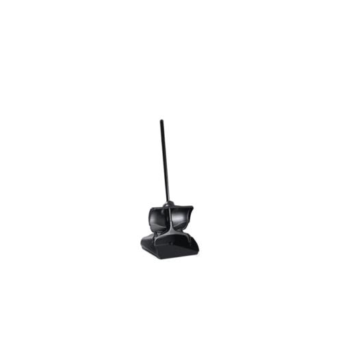 Lobby Pro Upright Dust Pan W/Cover P/P Black
