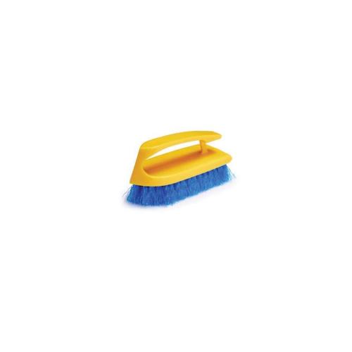 Scrub Brush Iron Handle 6" Cobalt Blue