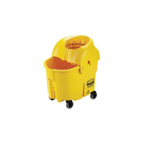 WaveBrake® Institution Bucket and Wringer, Yellow, 35 Qt