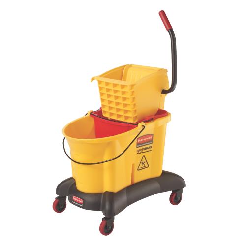 qt. Yellow Polypropylene/Metal Handle WaveBrake Wringer