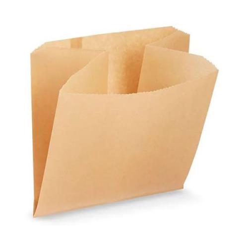 Waxed Bag F/6140 Paper 8.75X2.75X8.5 Kraft