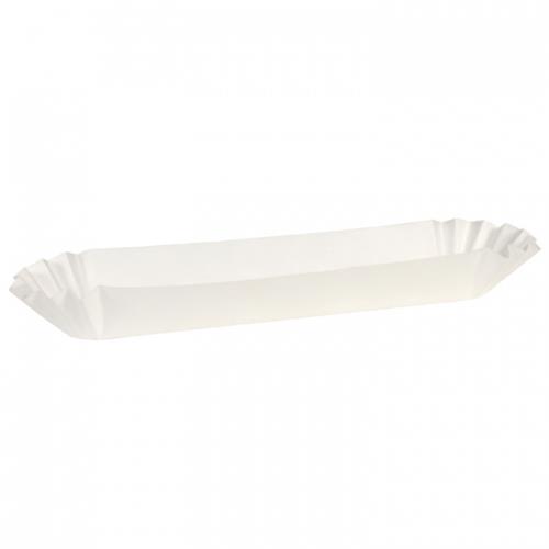 Fluted Hot Dog Tray 10" Heavy/Wt Foot Long