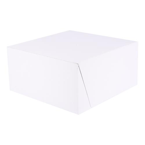 Cake Box 10X10X5 L/C White
