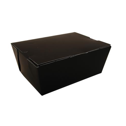 Champpak No-Leak Black Container 7.75X5.5X3.5
