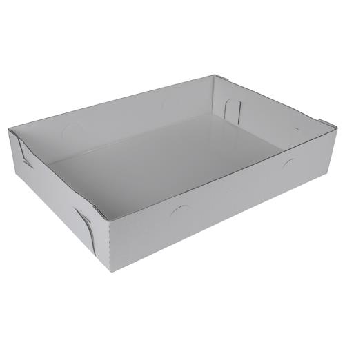 Full-Sheet L/C Tray Corr Greaseproof 26X18-1/6X5 Brt Wh