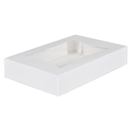 Bakery Auto Window Box 12X8X2.25 Plain White