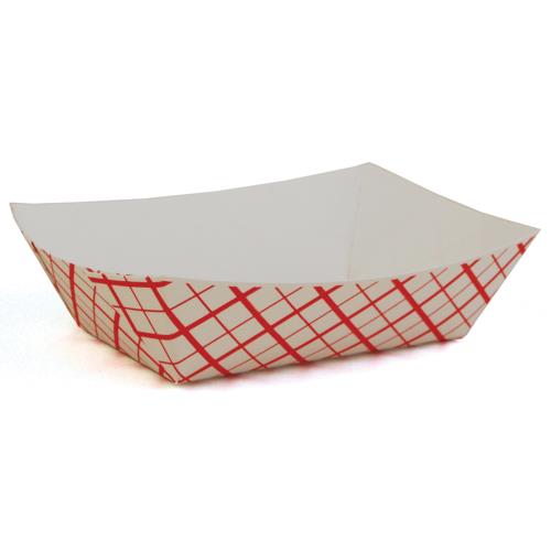Food Tray 6-OZ Red Checked