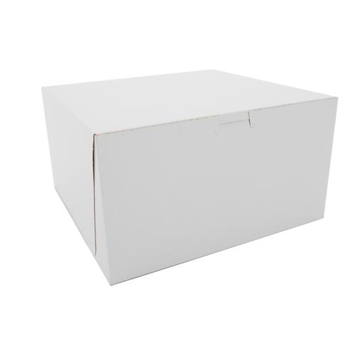 Bakery Box L/C Plain White 100/CS