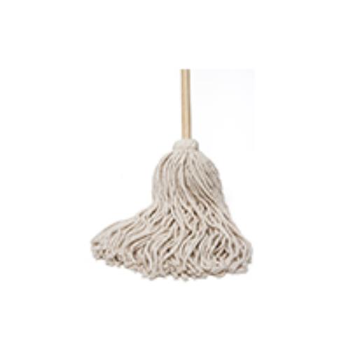 Cotton Deck Mop With Wood Handle, 1/CS/12