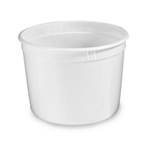 TUB NO HANDLE HDPE 64-OZ WHITE