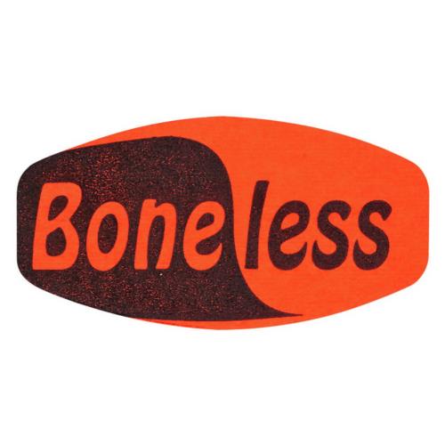 SM OVAL BONELESS RED/GLO LABEL 1M/RL