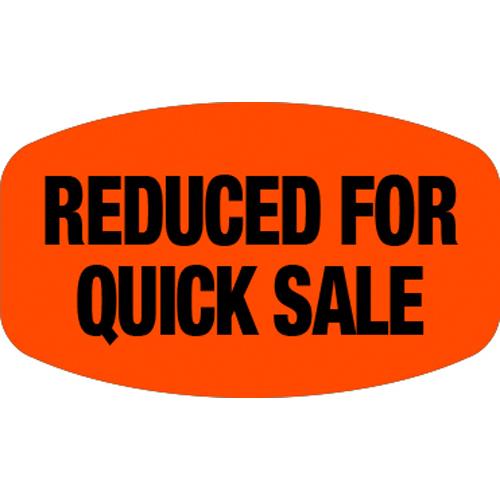 REDUCED FOR QUICK SALE LABELS SMALL OVAL RED/GLO 1M/RL