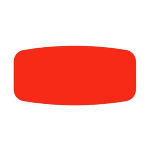 SM OVAL BLANK RED/GLO LABELS 1M/RL