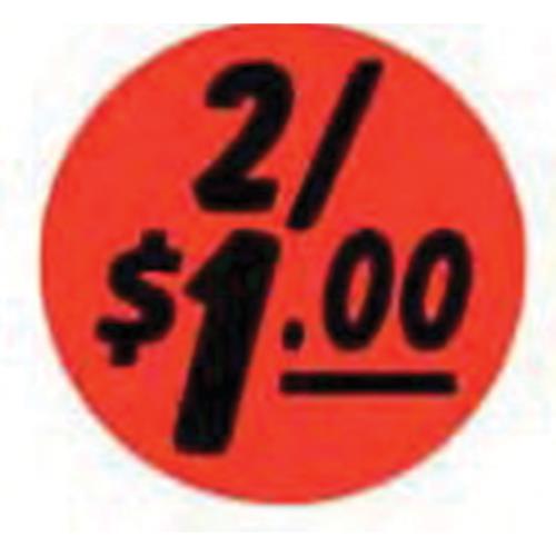 1.25" dia. Promotional Bullseye 4/$5 Label