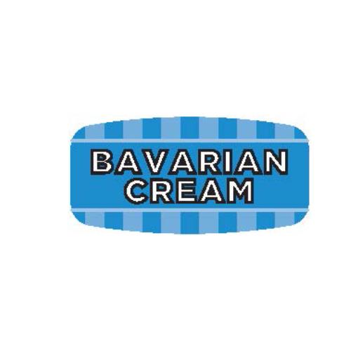 BAVARIAN CREAM LABEL PAPER .75X1.43 RED/GLO