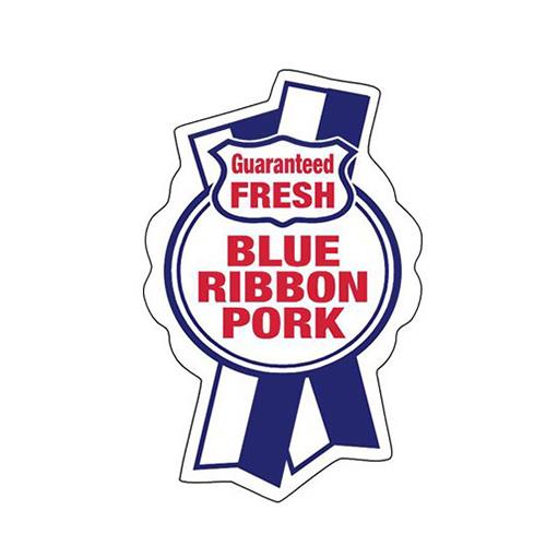 BLUE RIBBON PORK LABEL PAPER 1.5X2.3 WHITE