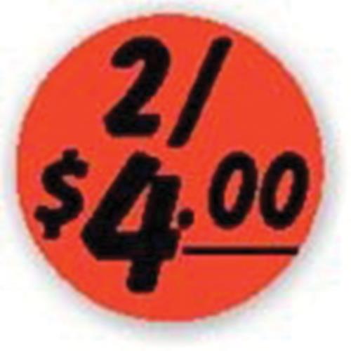 1.25" dia. 2/$4Promotional Bullseye Label