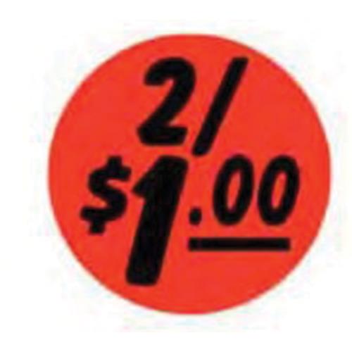 1.25" dia. 2/$1Promotional Bullseye Label