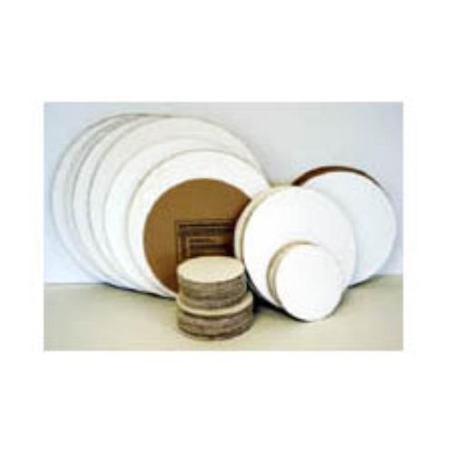 Corrugated Circle Poly Pack Kraft/Mottled White