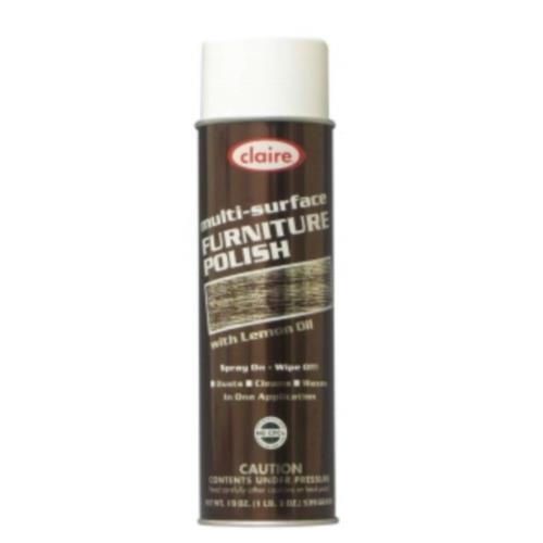 Furniture Polish Aerosol, White, 20/19 oz, 1/CS/12