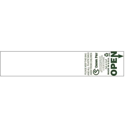 PAK-IT-LITE ROLL BAG 9-MIC 10.5X6X17.75 WHITE