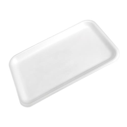 88117 17S MEAT TRAY FOAM WHITE 9-3/8X4-3/8X5/8
