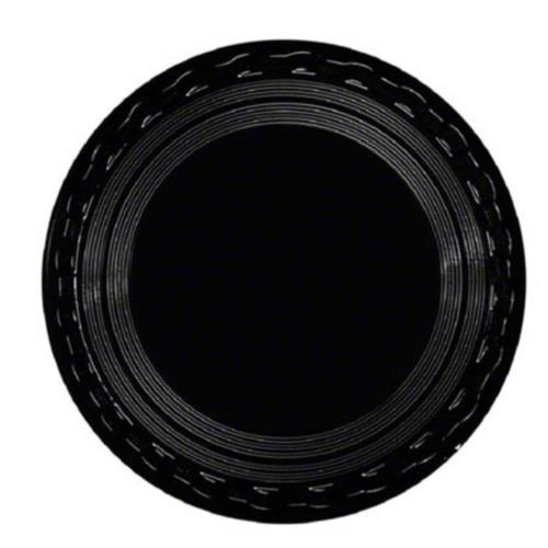 ROUND SERVING TRAY PLASTIC 16" BLACK