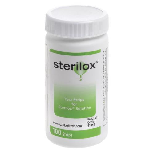Sterilox Test Strips Paper 0.25X3 White 100/Vial