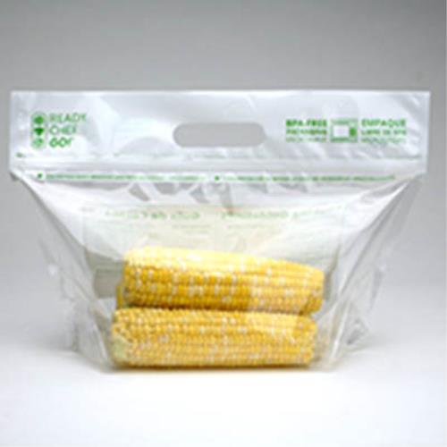 MICROWAVBLE POUCH PE 11.5X9.75+5BG CLEAR