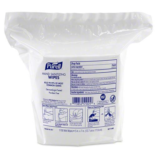 Purell Hand Sanitizer Wipe 1700-CT White