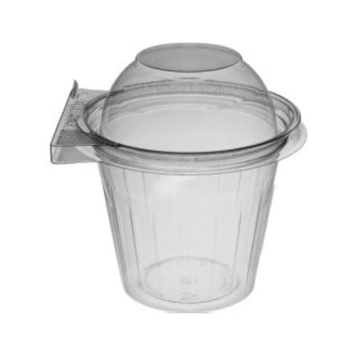 SAFE T GARD FRUIT CUP PLASTIC 12-OZ 3.5X3.5X3 CLEAR