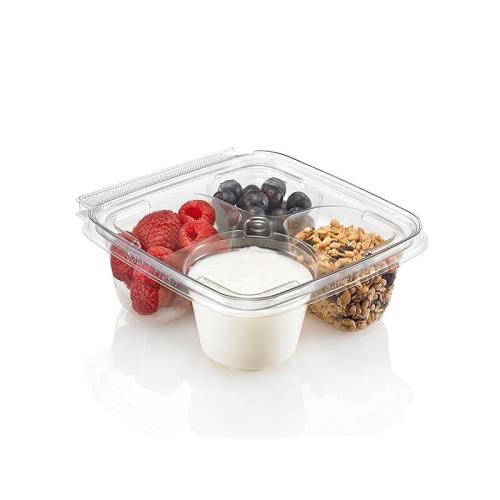 SAFE-T-FRESH SNACKWARE TE CONT PET 6.37X6.12X2.25 CLR