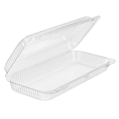 Hinged Danish Container PETE 75-OZ 13.25X6-5/8X2 Clear