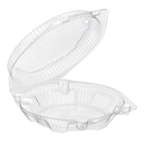 PIE 8-IN H/L CONTAINER PETE 9X2-5/8 CLEAR