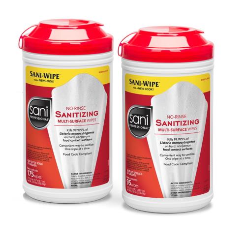 Sani Prof No Rinse Wipe Xl Canister 95-CT