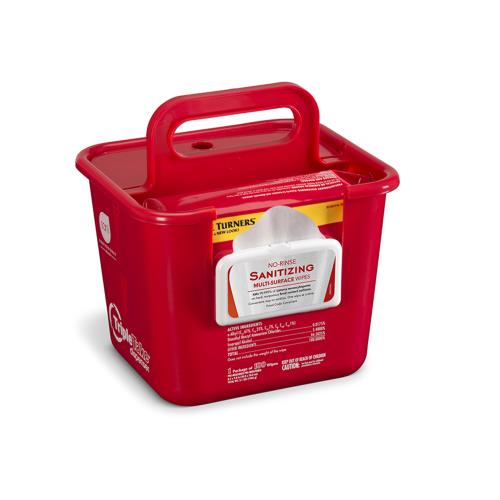 Triple Take Dispenser For Table Turner Wipes Red