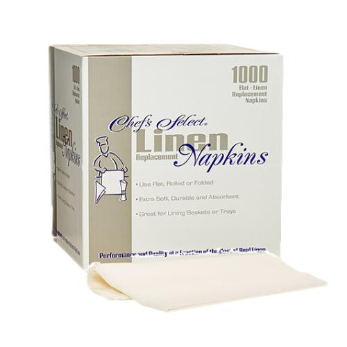 Econolinen Napkin Linen Like 16X16 White Flat Pack