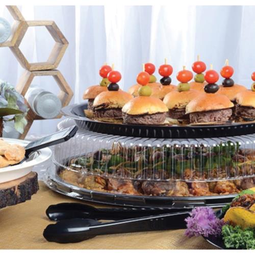 16" White Polypropylene High Rim Heavyweight Platter