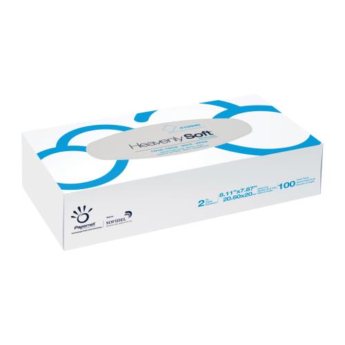 Heavenly Soft Facial Tissue 2-Ply 100-CT White