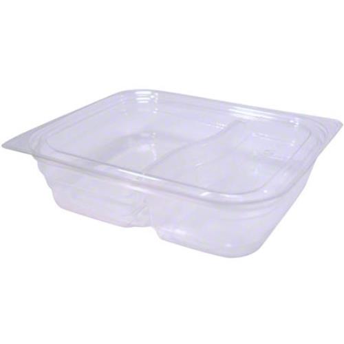 Bento Food Container PET 6.913X5.653X1.67 Clear