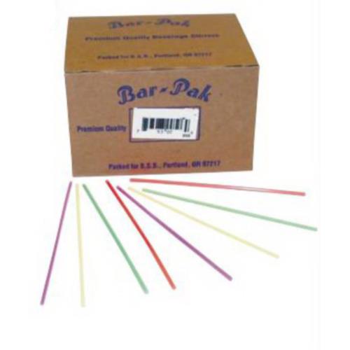 Giant Straw 10.25" Blue Paper Wrapped