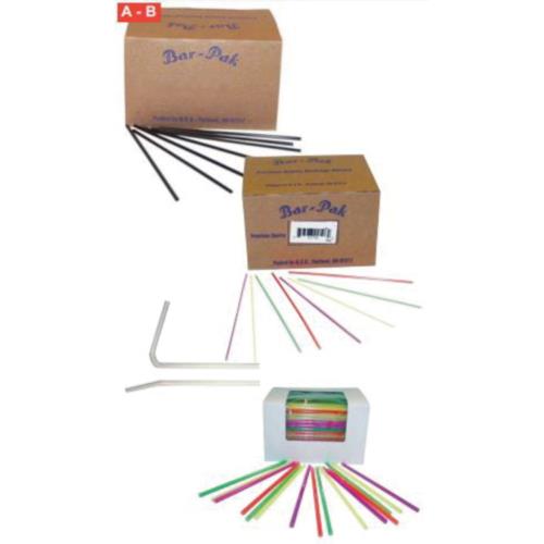 Giant Straw 12" Red Wrapped