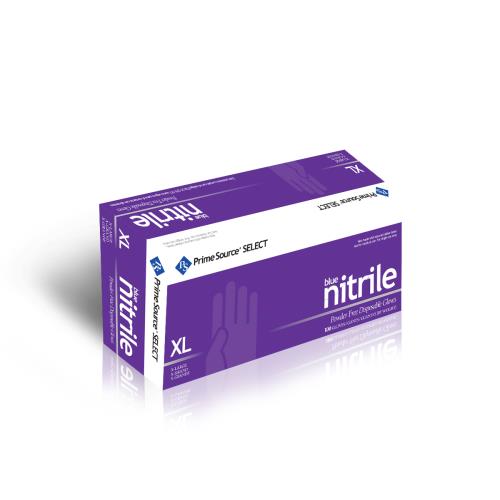 Prime Source® Select Powder Free Blue Nitrile Glove, X-Large