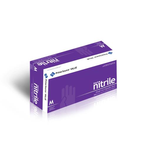 P/S Value Glove Nitrile P/F Medium Black
