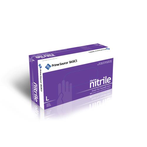 P/S Basics Glove Nitrile P/F Large Black