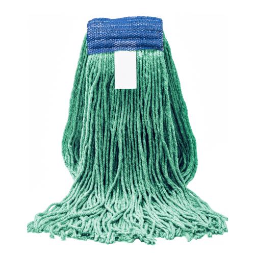 P/S W/B Mop Cotton 20-OZ Green Cut End