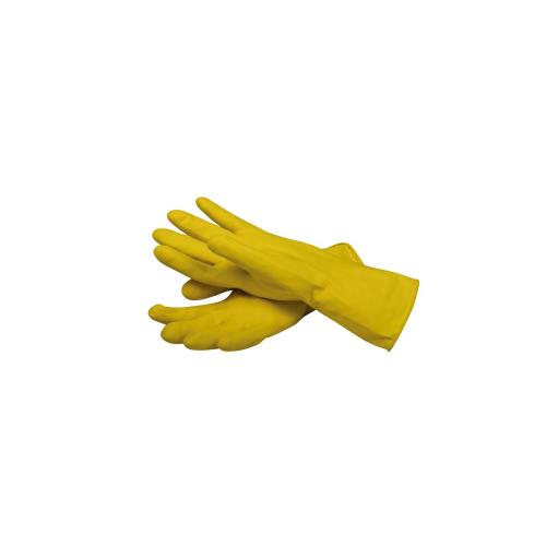 Prime Source® Latex Flocked Glove, Yellow, Medium, 1/CS/144