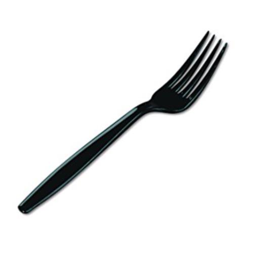 P/S FORK HVY/WT P/S INDIVIDUALLY WRAPPED BLACK