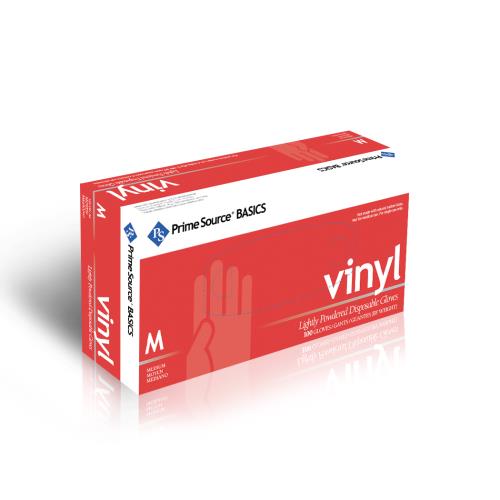 P/S Basics Vinyl Glove L/P Medium Clear