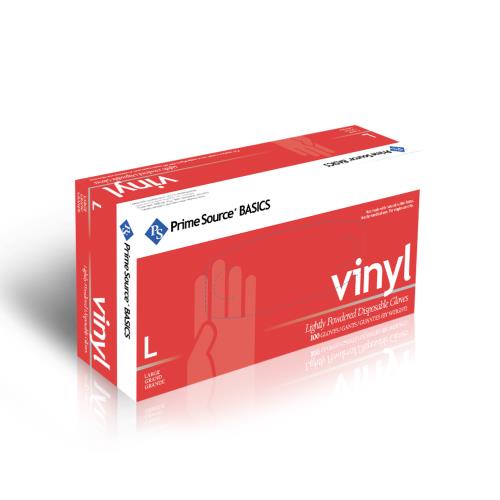 P/S Basics Vinyl Glove L/P Large Clear